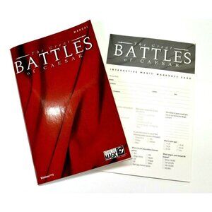 1998 Great Battles of Caesar Manual Only Interactive Magic Paperback Book Window